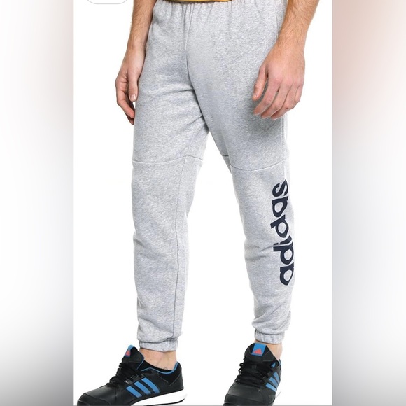 Adidas Men’s Gray Jogger Sweatpants – Size Medium - Picture 1 of 11